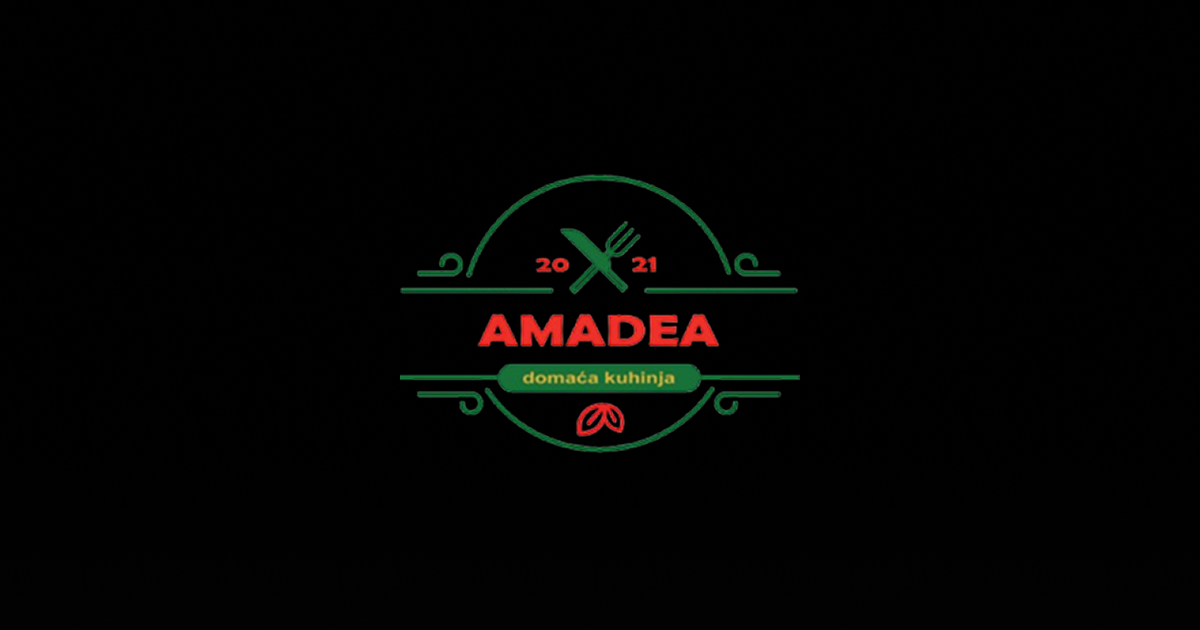Izrada sajta za ketering Amadea — početna strana sajta